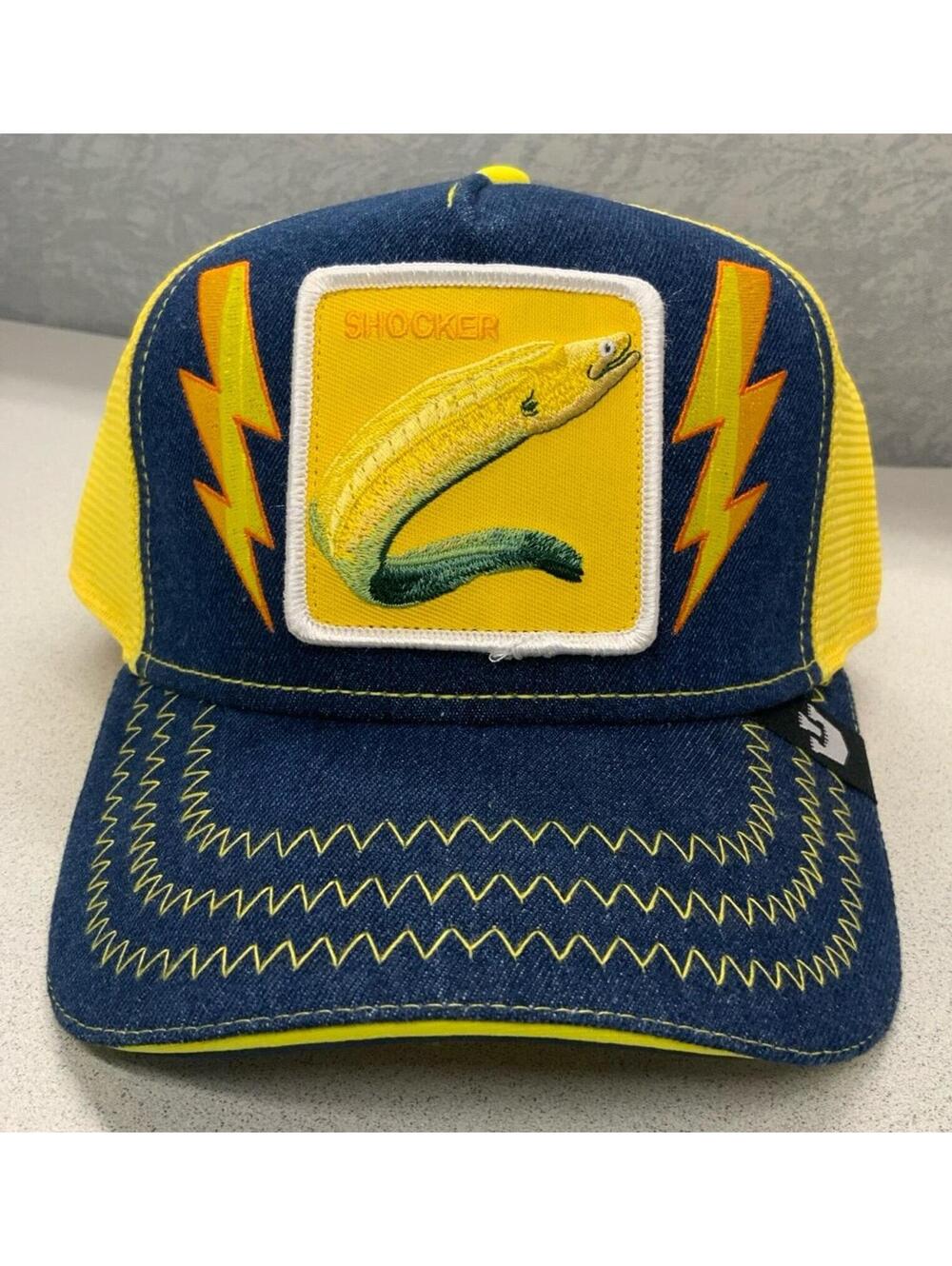 Goorin Farm Trucker Hat Shocker Electric Eel Fish Alternating Current Lightening